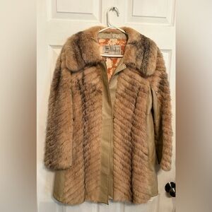 Women's Tan Fur Coat